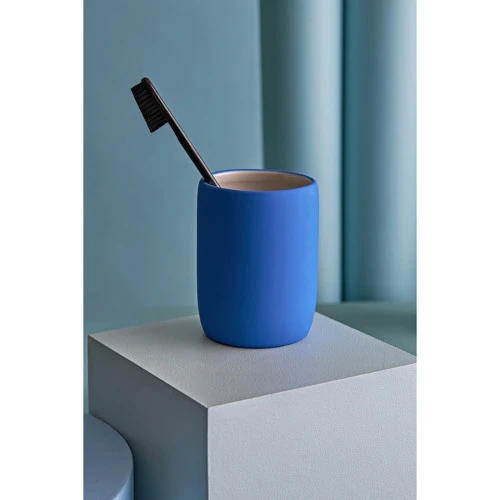 Стакан для зубных щеток flow, синий индиго