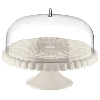 Блюдо для торта с крышкой tiffany, D36 см, молочно-белое