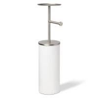 Держатель-органайзер для туалетной бумаги portaloo, 64 см, белый-никель