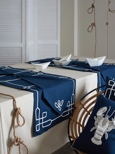 Салфетка под приборы navy story из коллекции sea treasures, 33х48 см