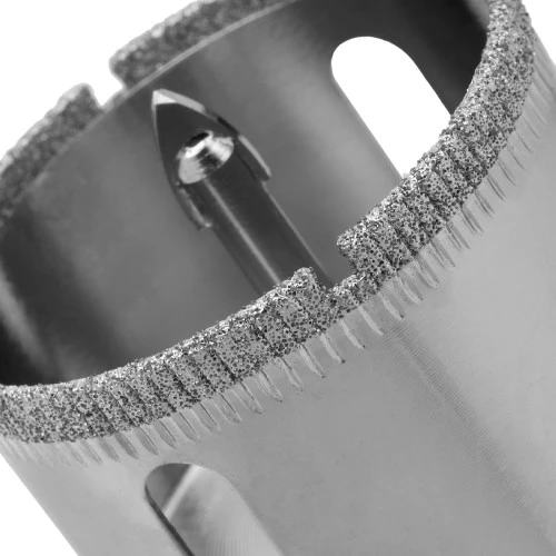 Сверло по керамической плитке и стеклу, 45 х 55 мм, шестигранный хвостовик, с центрующим сверлом Сибртех