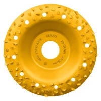 Чашка твёрдосплавная зачистная,125 мм, Плоская, крупное зерно #8// Denzel