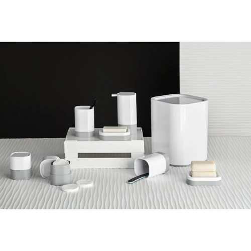 Мыльница tyer, белая/серая