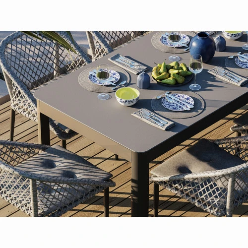 Стол обеденный leif, 160х90 см, серо-бежевый