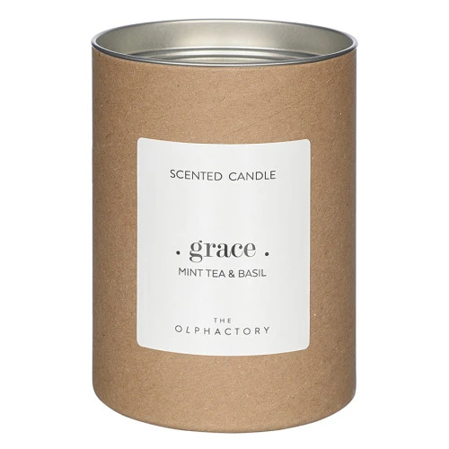 Свеча ароматическая the olphactory, grace, mint tea&basil (новая), 40 ч