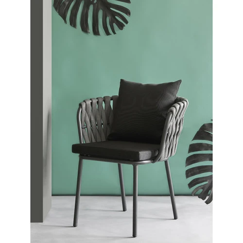 Стул braid, серый/черный