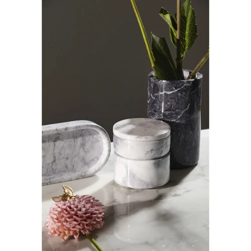 Органайзер для кухонных принадлежностей marm, D10х17 см, черный мрамор