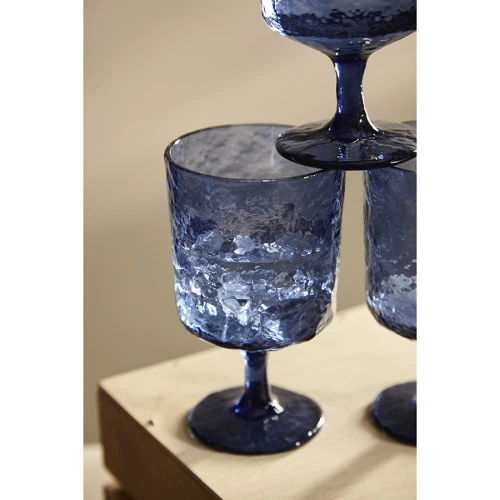Набор бокалов из акрила arctic для вина, 280 мл, синий, 4 шт.