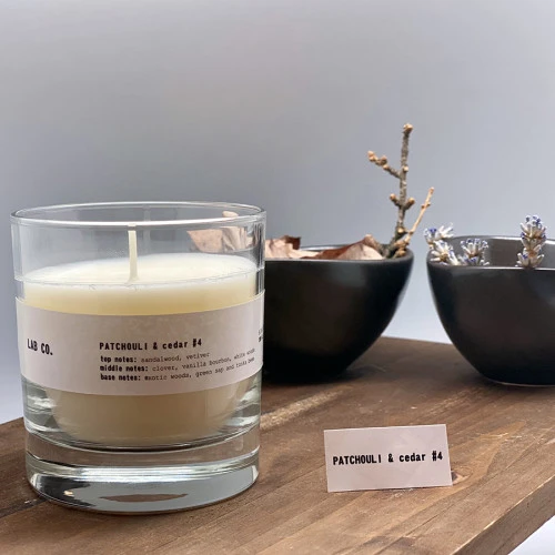 Свеча ароматическая lab co, patchouli&cedar, 40 ч