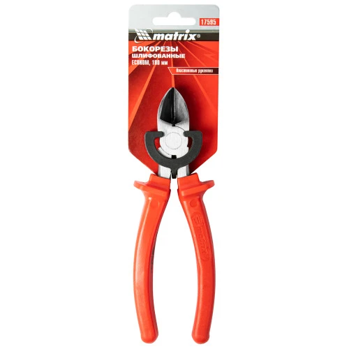 Бокорезы Econom, 180 мм, шлифованные, пластмассовые рукоятки Matrix