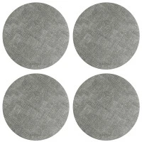 Набор из 4-х сервировочных салфеток leanera, D35 см, серые