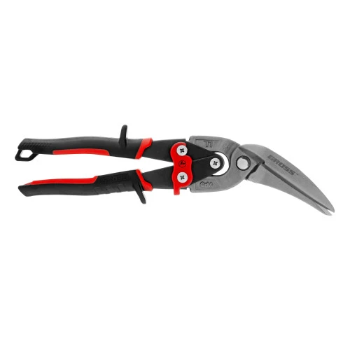 Ножницы по металлу "Piranha", 270 мм, прямой и левый проходной рез, сталь СrMo, двухкомпонентные рукоятки Gross