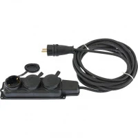 Удлинитель электрический силовой, 20 м, 3 х 1.5 мм, 16 А, тип УХЗ-16, Denzel