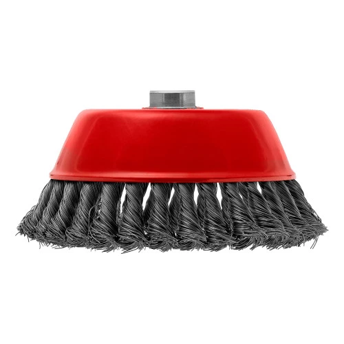 Щетка для УШМ, 150 мм, М14, "чашка", крученая проволока 0.35 мм Matrix