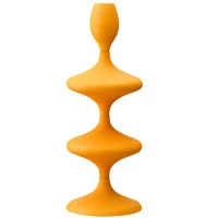 Подсвечник vivlend, 29 см, оранжевый