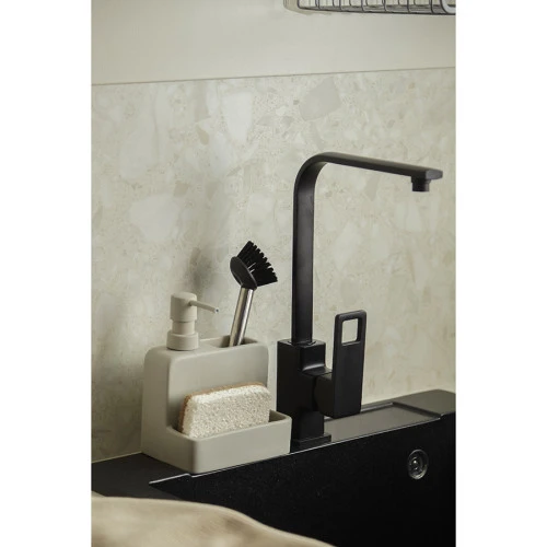 Диспенсер для мыла noble, 280 мл, светло-серый