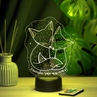 3D светильник  Светильник "Лисички"