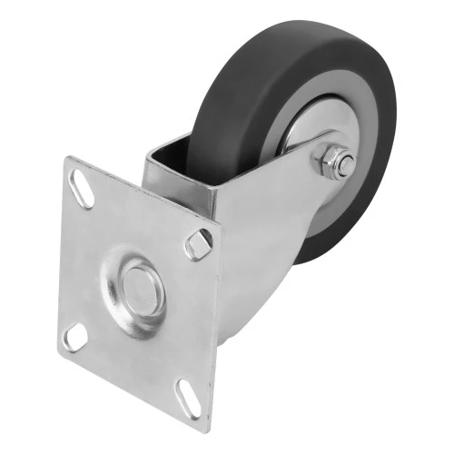 Колесо поворотное D 75 мм, крепление  платформенное Сибртех