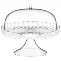 Блюдо для торта с крышкой dolcevita, D31 см, перламутровое