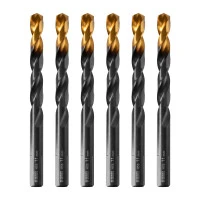 Сверло по металлу, 11 мм, HSS-Tin, Golden Tip, 6 шт. Denzel