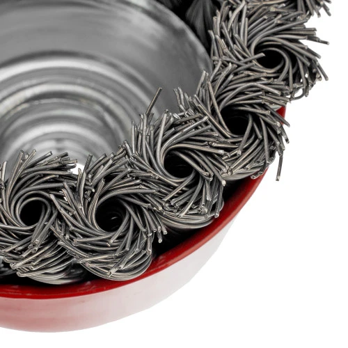 Щетка для УШМ, 75 мм, М14, "чашка", крученая проволока 0.5 мм Matrix