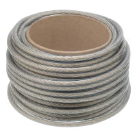 Трос металлополимерный прозрачный ПР-8.0, толщина 8.0 мм, моток 20 метров Сибртех