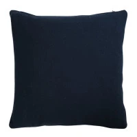 Подушка декоративная из хлопка фактурного плетения темно-синего цвета из коллекции essential, 45х45