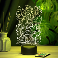 3D светильник  Светильник "Ромашки"