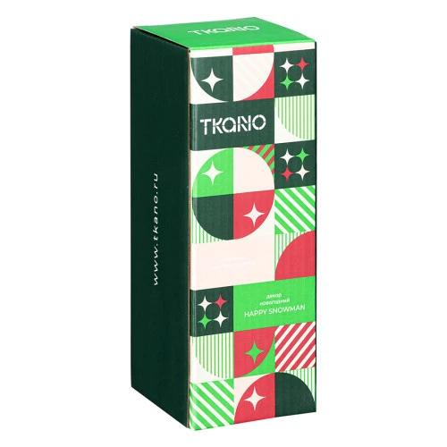 Декор новогодний happy snowman из коллекции new year essential, 18 см