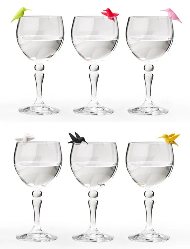 Набор маркеров для бокалов humming bird, 6 шт.