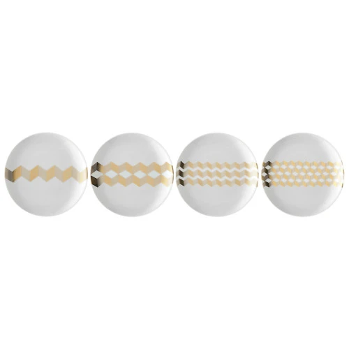 Набор блюдец signature, chevron, D16 см, 4 шт.