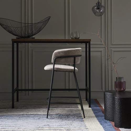 Стул полубарный helning, мягкий шенилл, капучино