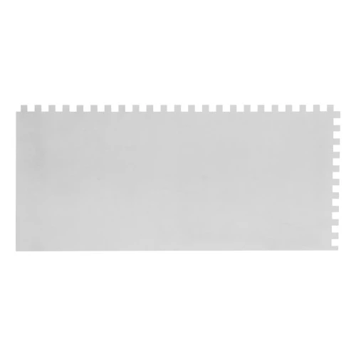 Гладилка стальная, 280 х 130 мм, зеркальная полировка, пластмассовая ручка, зуб 6 х 6 мм Matrix