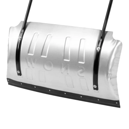 Движок для уборки снега оцинкованный, 750х420х1120 мм, усиленный, стальная рукоятка, Сибртех