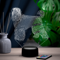 3D светильник  Светильник "Чёрный терьер"