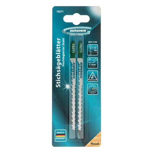 Полотна для электролобзика  по дереву, 2 шт, ( 3182 ) Gross