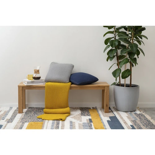 Подушка декоративная из стираного хлопка серого цвета из коллекции essential, 45х45 см