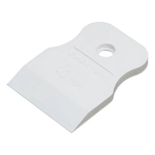 Шпатель, белая резина, 40 мм Сибртех