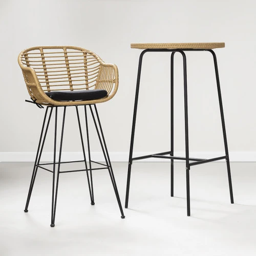 Стул барный vetle bent, ротанг