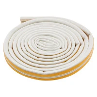 Уплотнитель резиновый, 6 м, профиль "D", белый Сибртех