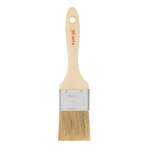 Кисть плоская "Евро" 2", натуральная щетина, деревянная ручка MTX