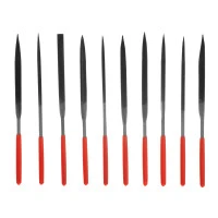 Набор надфилей, 160 х 4 мм, 10 шт, обрезиненные рукоятки Matrix