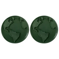 Набор подставок для кружки/стакана world coaster, зеленые, 2 шт.