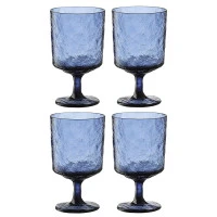 Набор бокалов из акрила arctic для вина, 280 мл, синий, 4 шт.