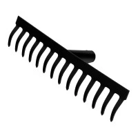 Грабли стальные, 360 мм, 14 прямых зубьев, без черенка, Сибртех