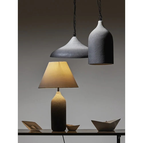 Светильник настольный sustainable collection, D30х55 см, черный/белый