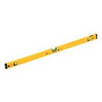 Уровень алюминиевый, магнит, фрезерованный, 3 глазка (1 зеркал.) 0,5 мм/м, 1000 мм Denzel