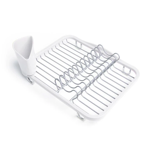 Сушилка для посуды sinkin, 28х14х35,5 см, белая, никель