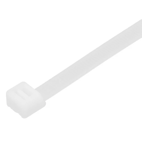 Хомуты, 200 х 8 мм, пластиковые, белые, 100 шт Сибртех