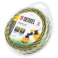 Леска для триммера двухкомпонентная витая квадратная, 3,0мм х 12м, блистер SkyCutter Denzel